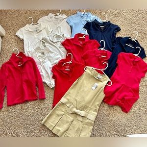 GIRLS uniform shirts and dresses